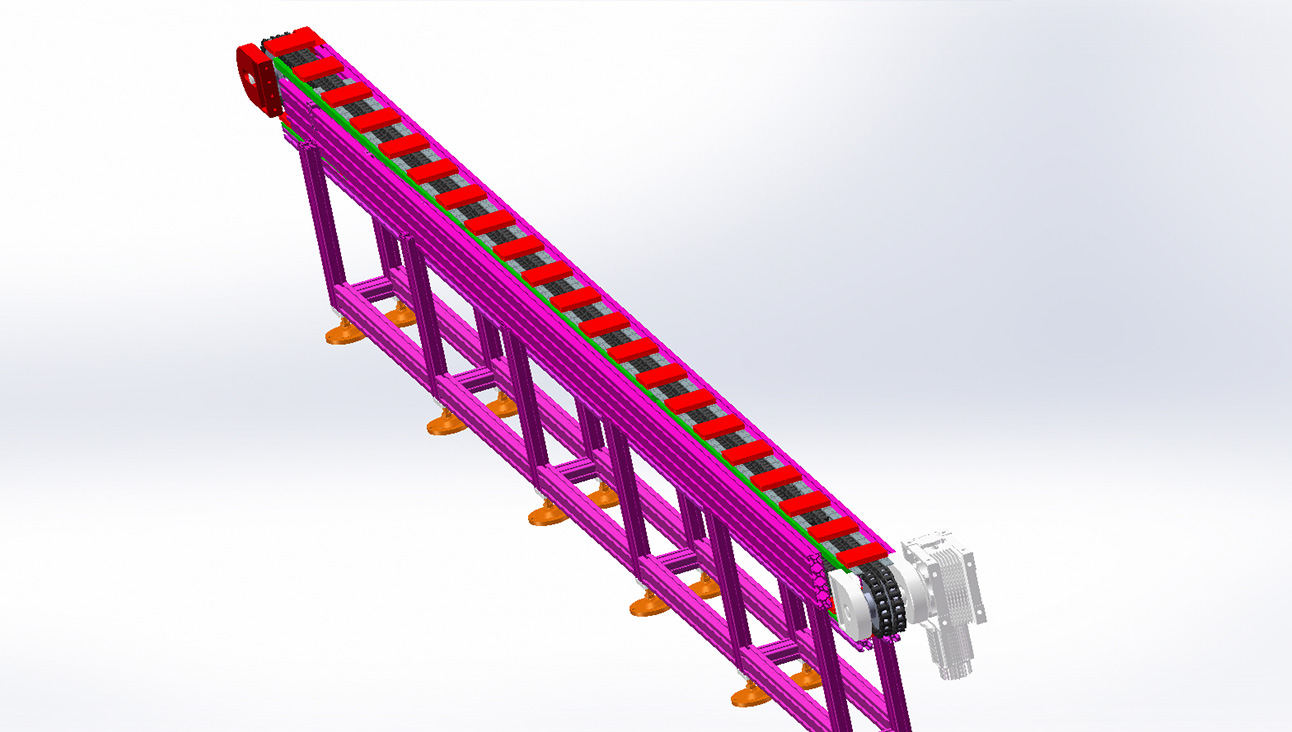 Double-Row Chain Conveyor Line