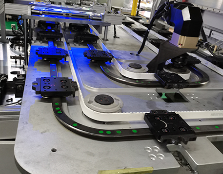 圆弧导轨输送线：用于动力电池智能制造的环形导轨传动系统