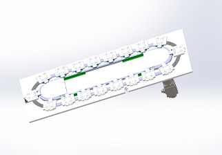 椭圆底板链条，环轨468，18/1T，中等负载