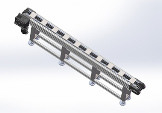 链式输送机生产线，长度：0.5-50米，双条链式输送机，承重：1-30公斤