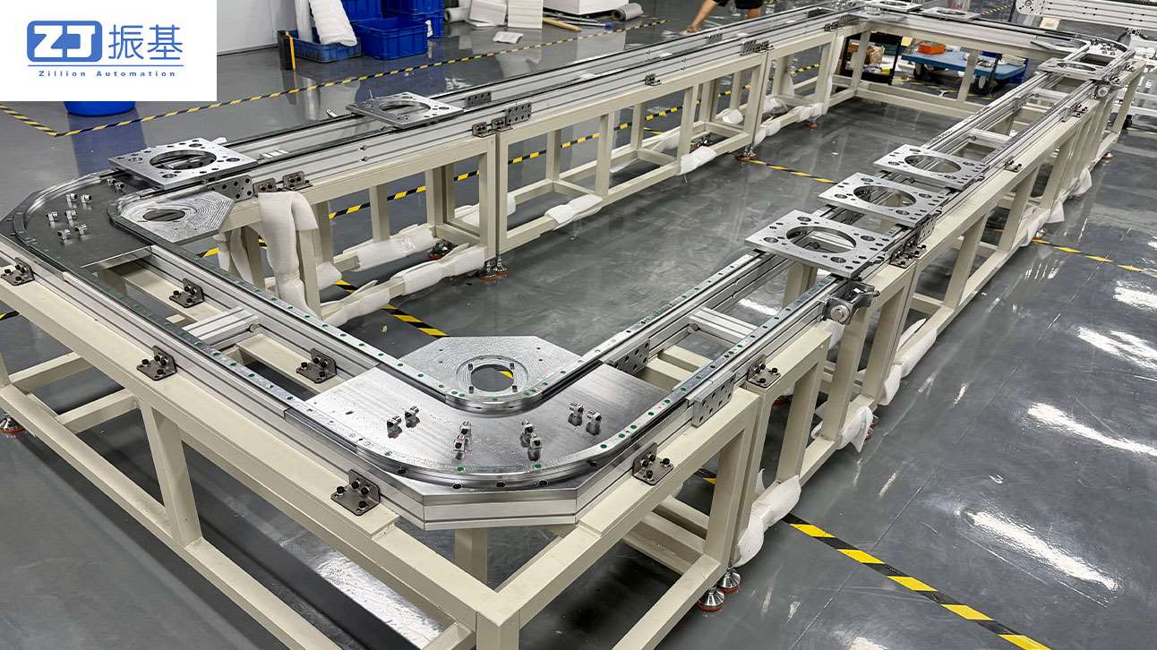 内外双轨环形导轨输送线