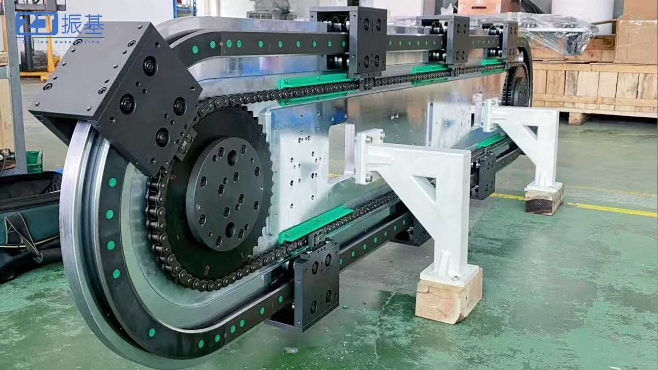 垂直椭圆形单底双轨环形导轨输送线