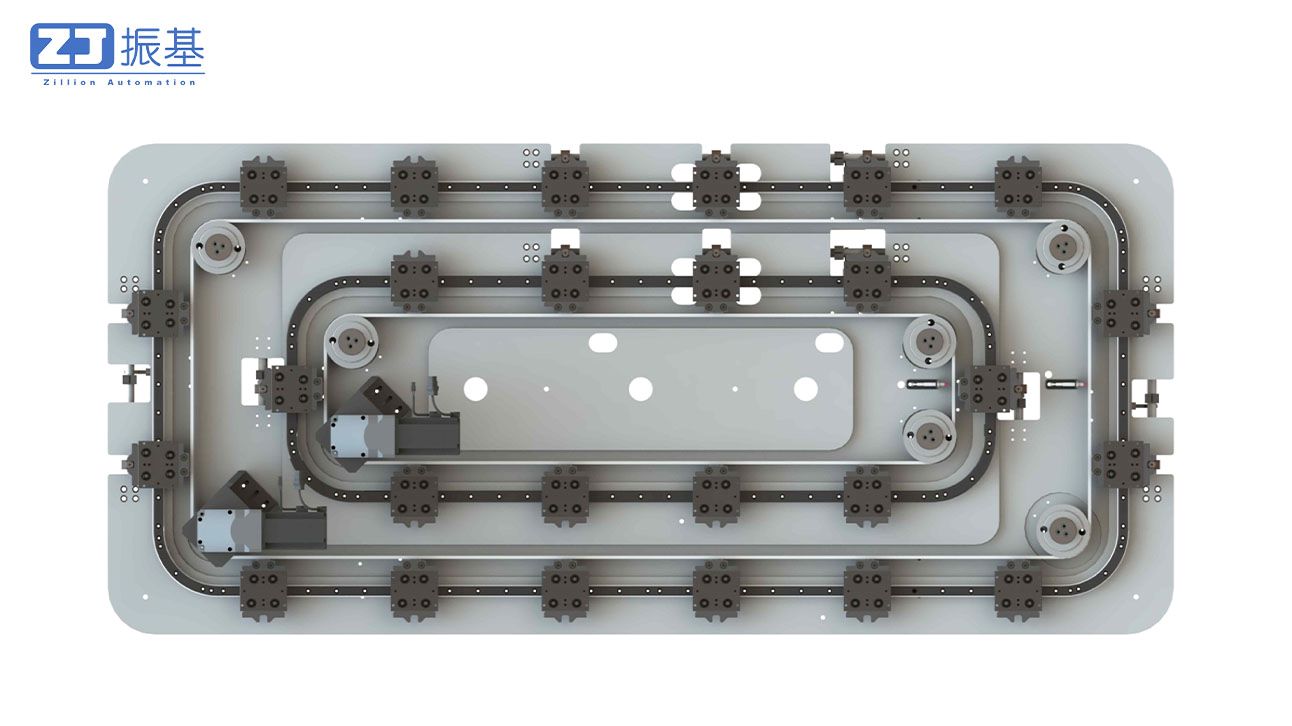 异步双轨环形导轨输送线