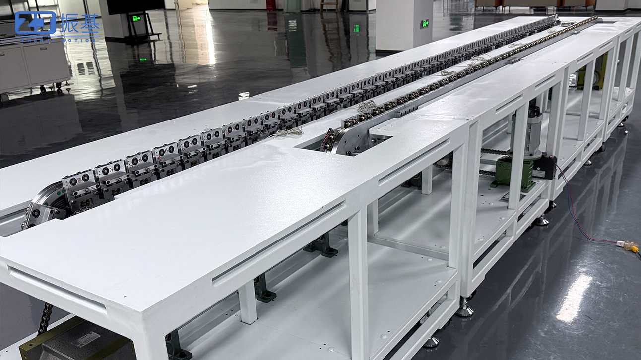 立式环形导轨双线体滑块同步传动