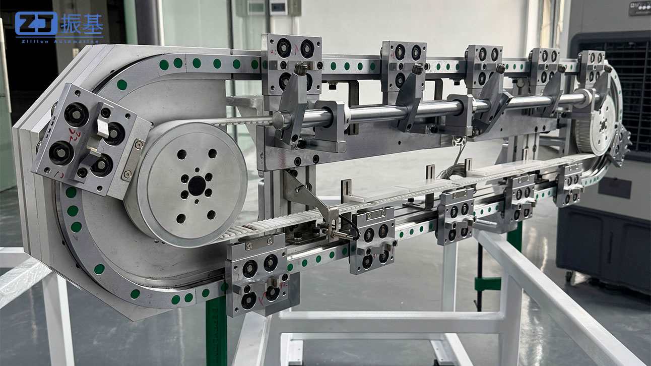 垂直皮带弯曲导轨输送机