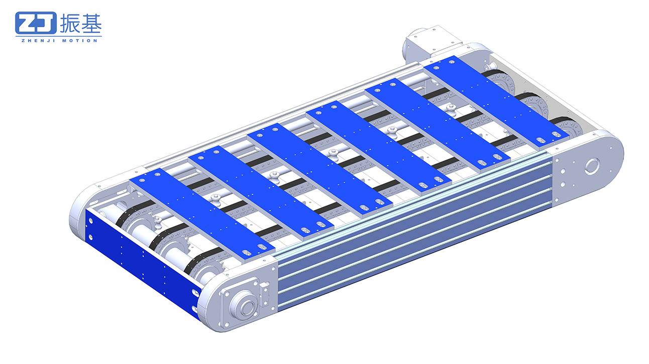 链条输送线系统：两侧+底部支撑