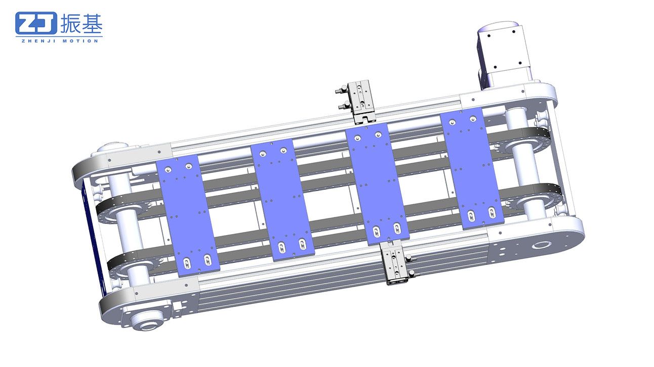 高精度链条输送线：带二次定位