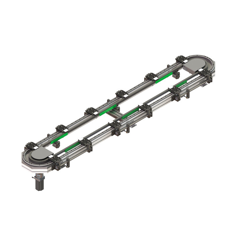 25 Series oval profile structure chain driven circular guideway conveyor