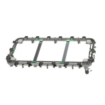 44 Series rectangular profile structure chain driven circular guideway conveyor