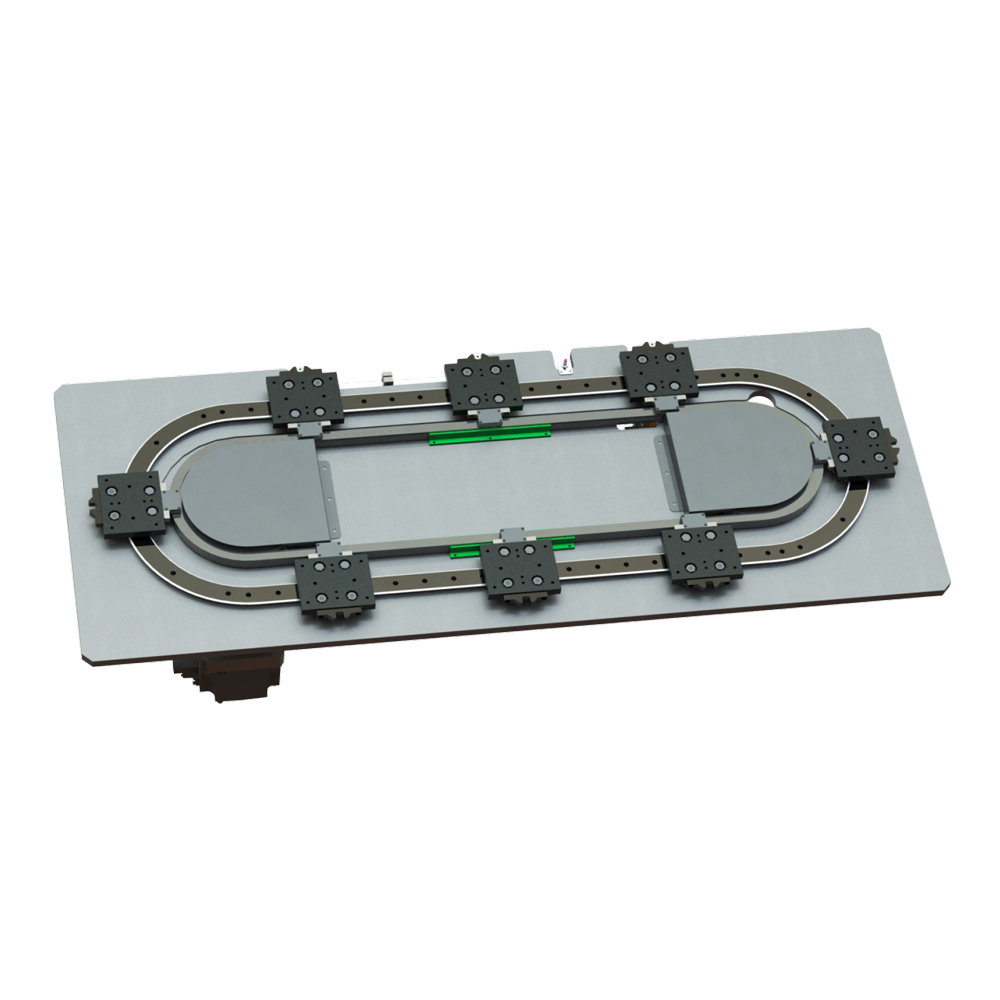 44 Series oval base structure chain circular guideway conveyor