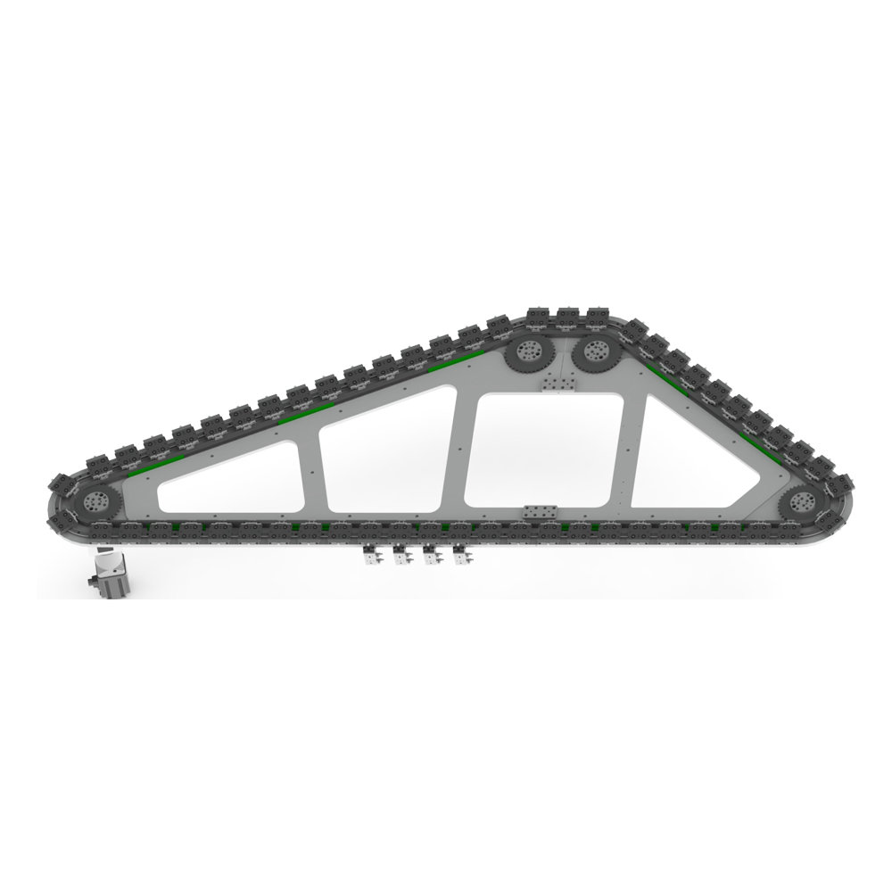 Special-shaped structure Trapezoidal series chain circular guideway conveyor